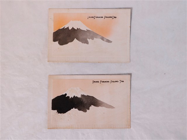 富士山圖樣喝福爾摩沙烏龍茶字樣明信片 (共1張)