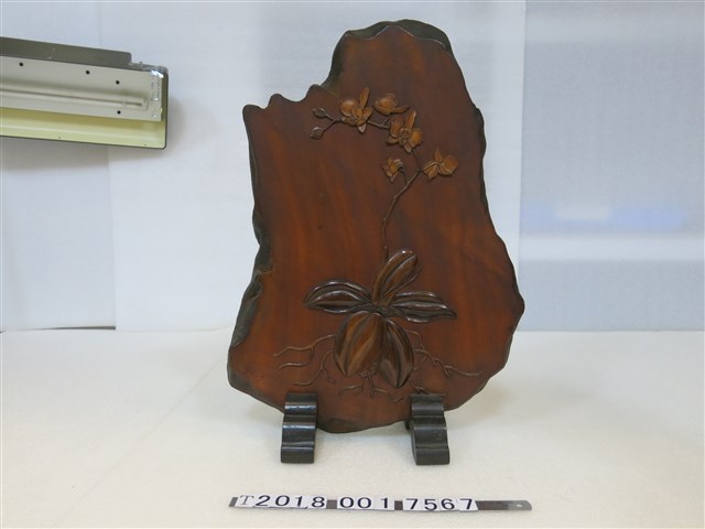 木製蝴蝶蘭漆器小屏風 (共1張)