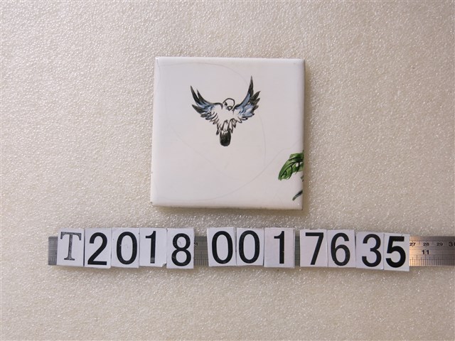 鳥圖樣彩繪磁磚 (共1張)