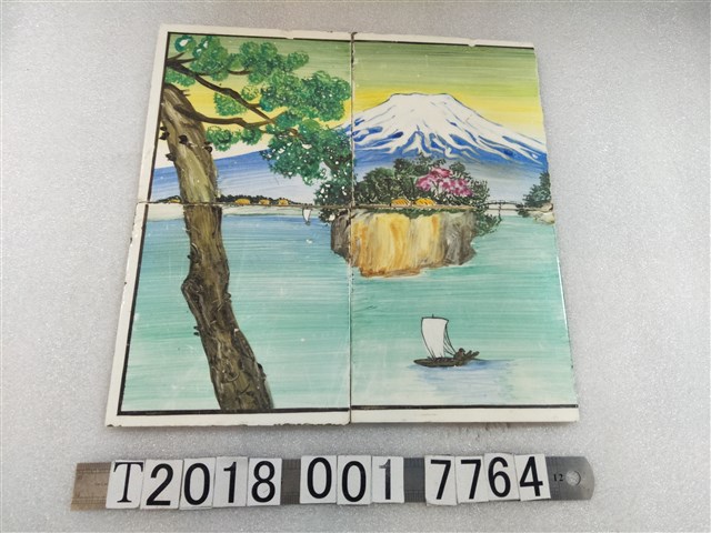 富士山一景彩繪磁磚 (共1張)