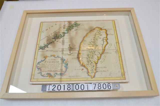 Jacques Nicolas Bellin繪〈製福爾摩沙島與中國沿海局部圖〉複製品 (共1張)