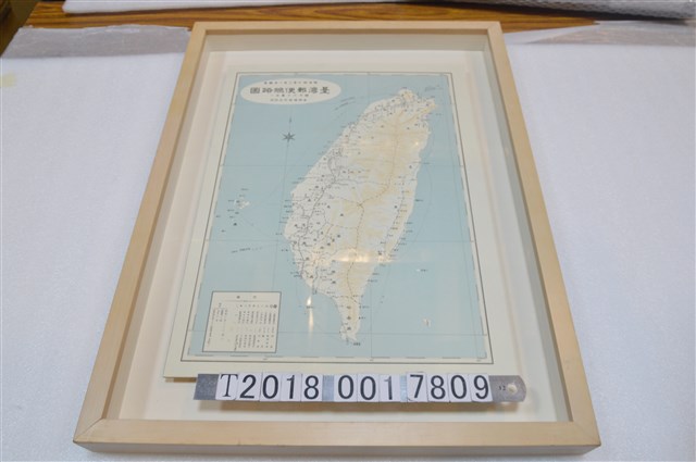 臺灣總督府民政部發行〈八十萬分之一臺灣郵便線路圖〉 (共1張)