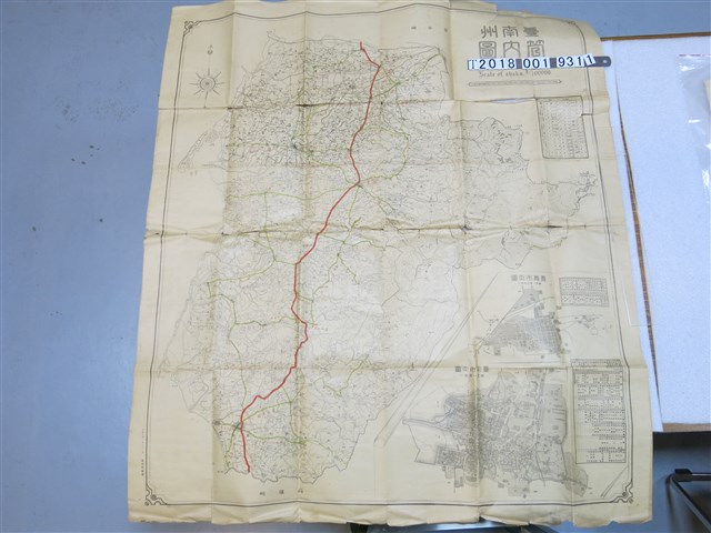 臺南州編纂〈十萬分之一臺南州管內圖〉 (共1張)