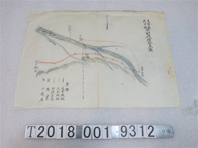 〈東勢角葫蘆墩間郵便線路界圖〉 (共1張)