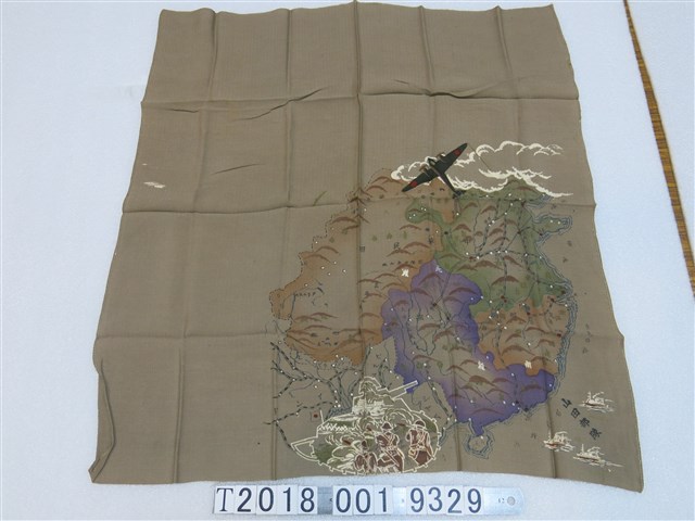 中日戰爭地圖絲巾 (共1張)