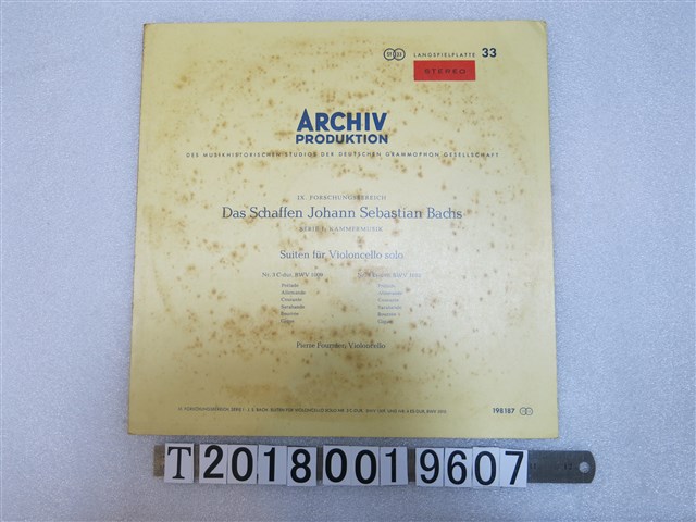 ARCHIV PRODUCTION出品巴哈作品集黑膠唱片 (共1張)