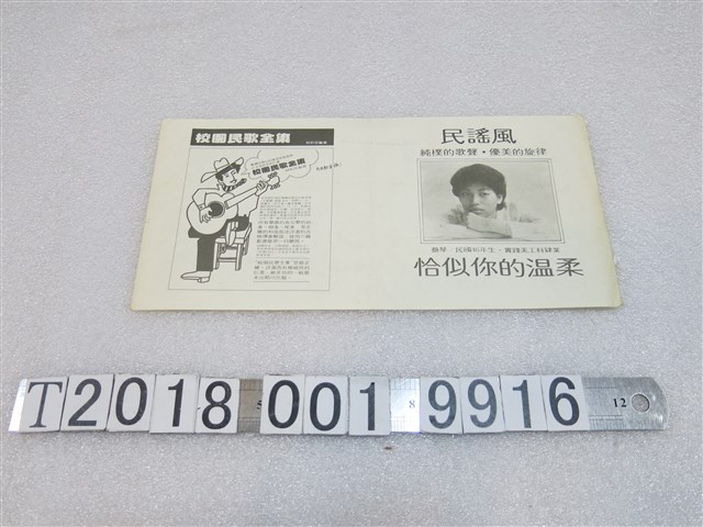 蔡琴演唱〈恰似你的溫柔〉樂譜 (共4張)