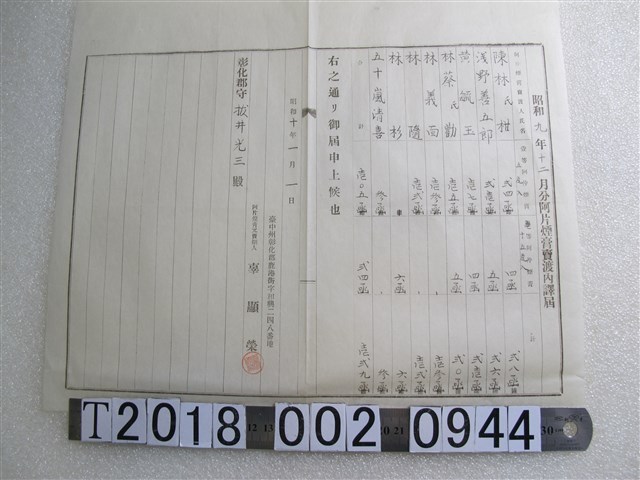 阿片煙膏買賣名錄 (共1張)