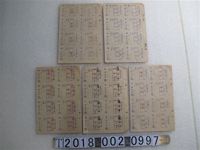 臺北市豚肉及食料品等購入券 (共1張)