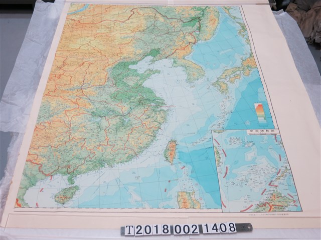 聯合勤務總司令部測量署出版〈中國沿海與中華民國及臺灣省地圖〉 (共1張)