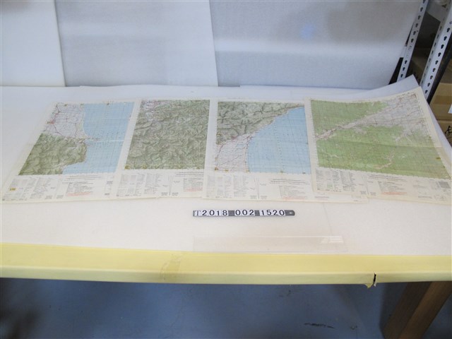 聯合勤務總司令部測量署調繪〈五萬分之一頭城〉地圖與〈五萬分之一宜蘭〉地圖與〈五萬分之一蘇澳〉地圖等 (共2張)