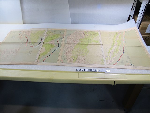 二十萬分之一臺北臺南高雄臺東軍事極秘系列地圖 (共2張)