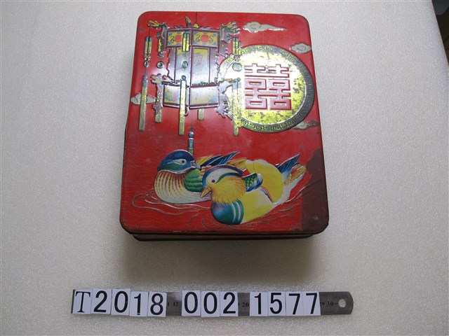 臺北固力康出品玉鴛鴦餅乾鐵盒 (共3張)