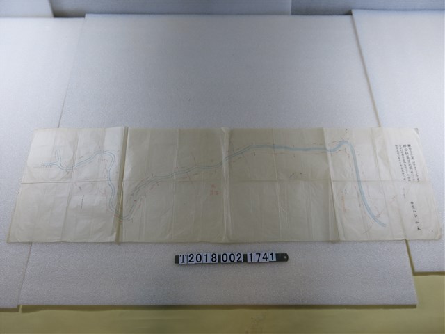 鑛業人余水火〈六千分之一臺中州能高郡蕃地霧社萬大社砂金鑛區實測圖〉 (共1張)