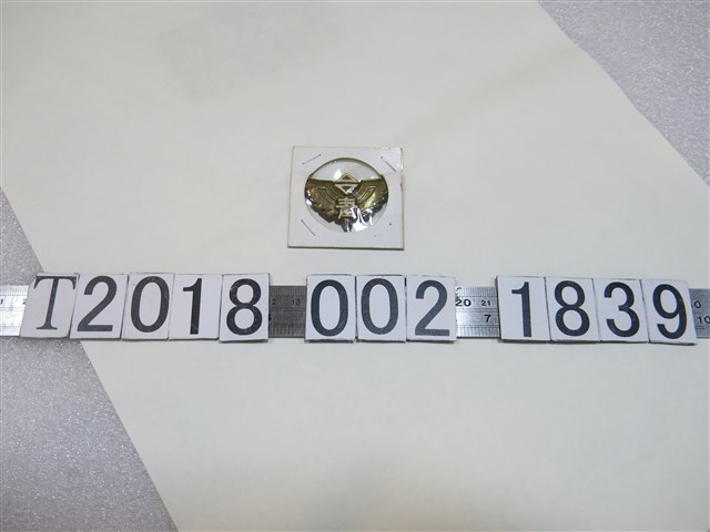 金屬「台青」字樣徽章 (共1張)
