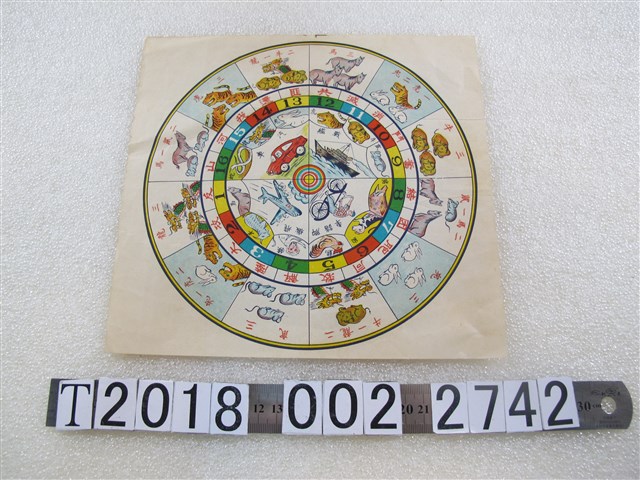 十二生肖轉盤紙 (共1張)