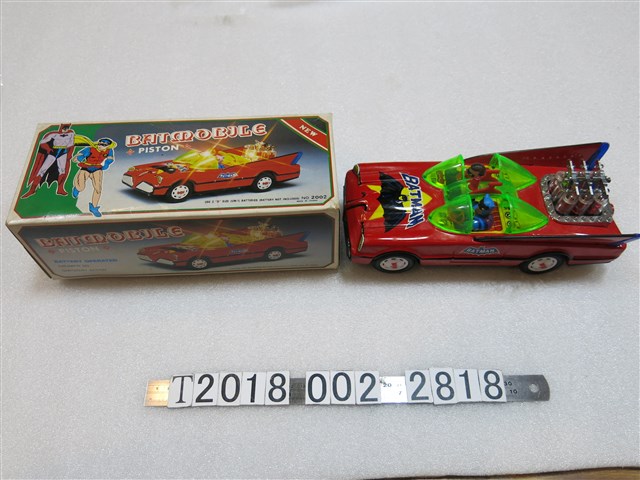 金屬紅色蝙蝠俠玩具車 (共1張)