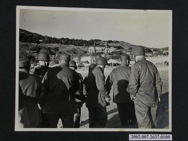 碼頭恭迎副司令官馬安瀾中將