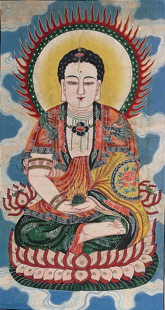 釋迦牟尼佛畫像掛軸