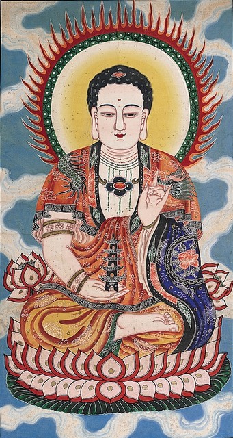 藥師琉璃佛畫像掛軸