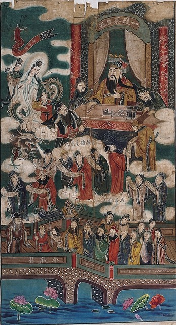 第一殿地獄圖掛軸