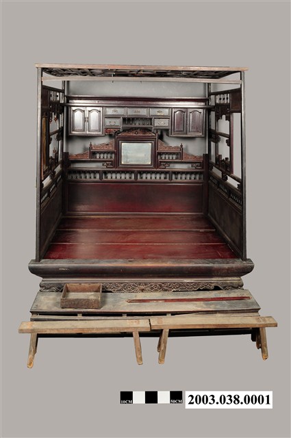 漢洋風黑漆車枳八腳紅眠床