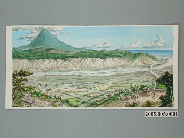 陳建年《俯瞰都蘭山及部落》