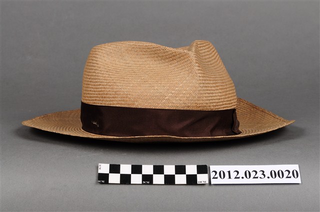 藺草編寬邊紳士帽