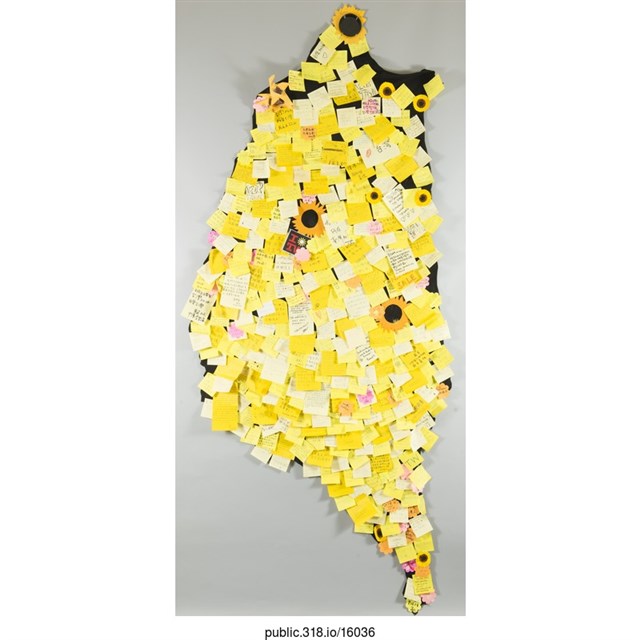 318公民運動便利貼立牌