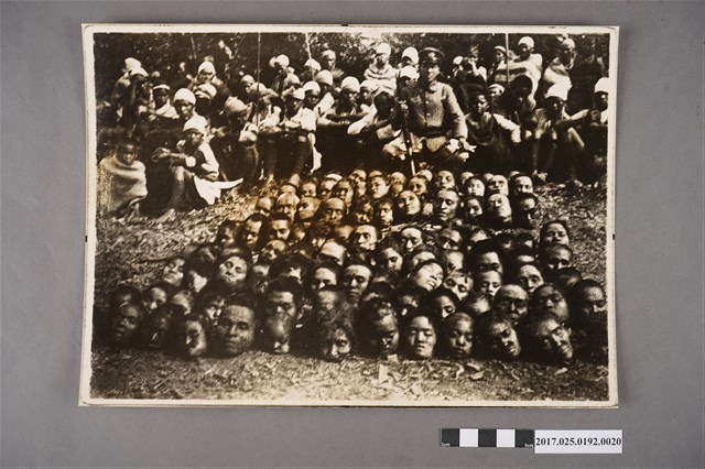 日治時期第二次霧社事件敵蕃首級共101個之複製照