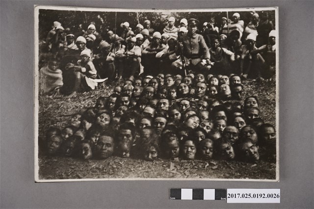 日治時期第二次霧社事件敵蕃首級共101個之複製照