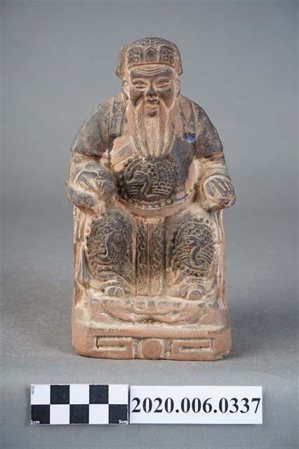 陶製臺南市米街土地公神像