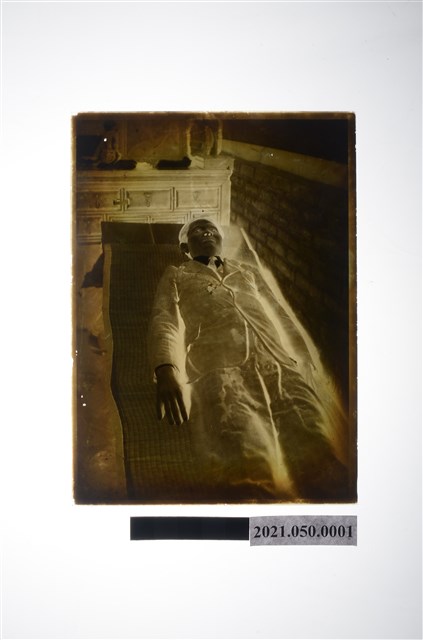 陳澄波遺體照玻璃底片