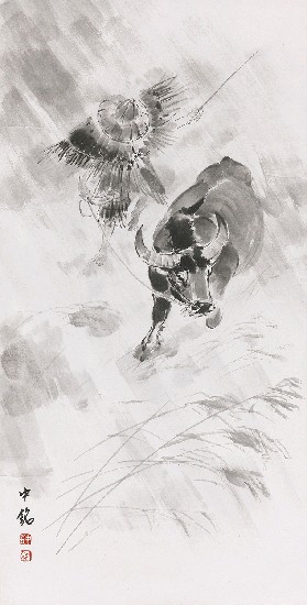 藏品:風雨歸牧的(1)張圖片