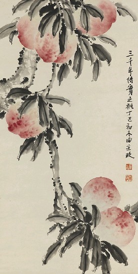 三千年結實之桃的焦點圖