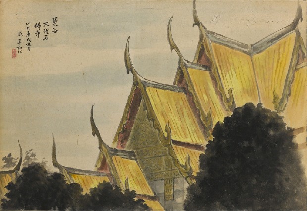 藏品:曼谷大理石佛寺的(1)張圖片