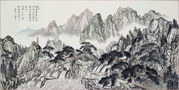 藏品:松下觀瀑的(1)張圖片