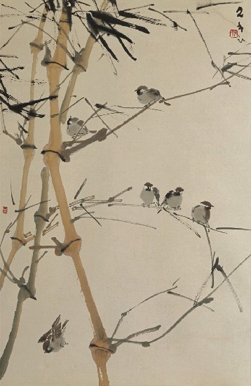 藏品:竹雀圖的(1)張圖片