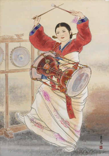 藏品:太鼓舞的(1)張圖片