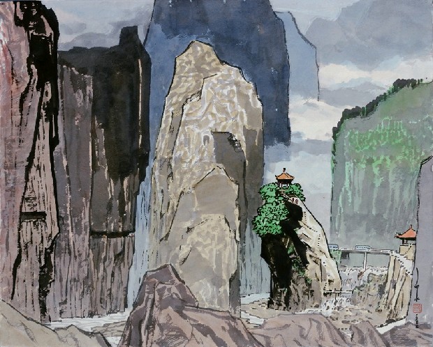 藏品:橫貫公路－５(太魯閣全貌)的(1)張圖片