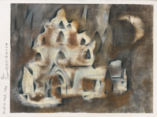 藏品:吳哥窟的月色（中南半島一頁史詩系列）的(1)張圖片