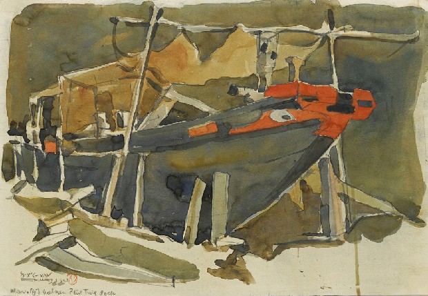 藏品:大眼雞.西貢.越南-駁船的(1)張圖片