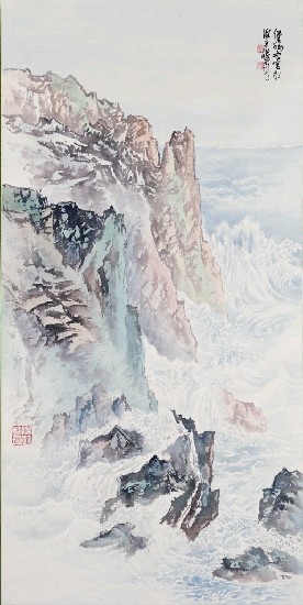 藏品:奔濤捲雪的(1)張圖片