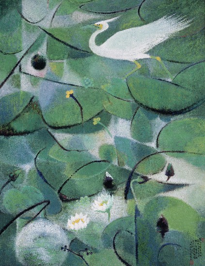 藏品:白鷺涉河塘的(1)張圖片