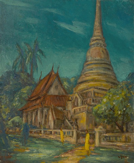 藏品:古塔聳立的(1)張圖片