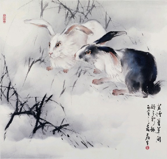 藏品:雪侶(雙兔)的(1)張圖片