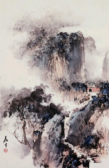 藏品:深山古寺的(1)張圖片