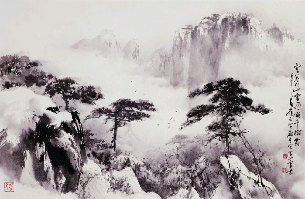 藏品:黃山霽雪的(1)張圖片