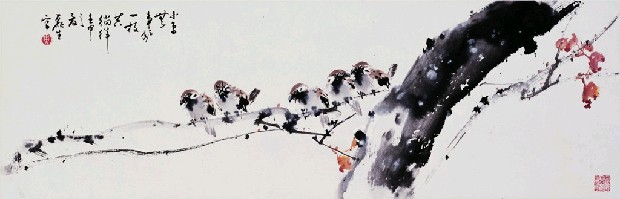 藏品:秋枝雀噪的(1)張圖片