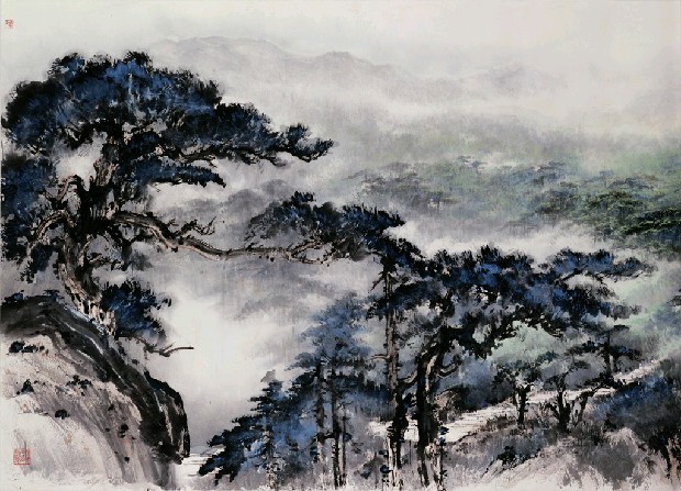 藏品:黃山松濤的(3)張圖片
